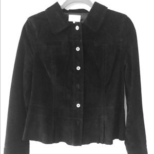 Neiman Marcus black soft leather jacket